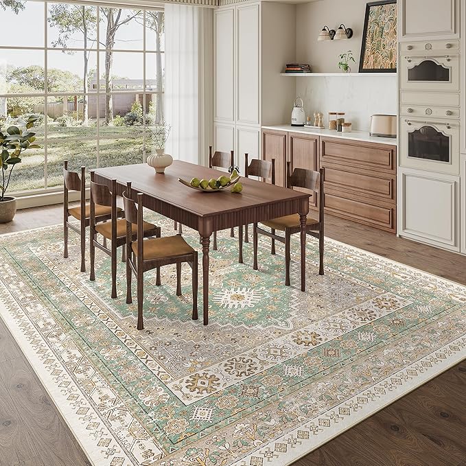 zesthome 9x12 Area Rugs, Stain Resistant Washable Rug, Ultra-Thin Rugs - Image 8