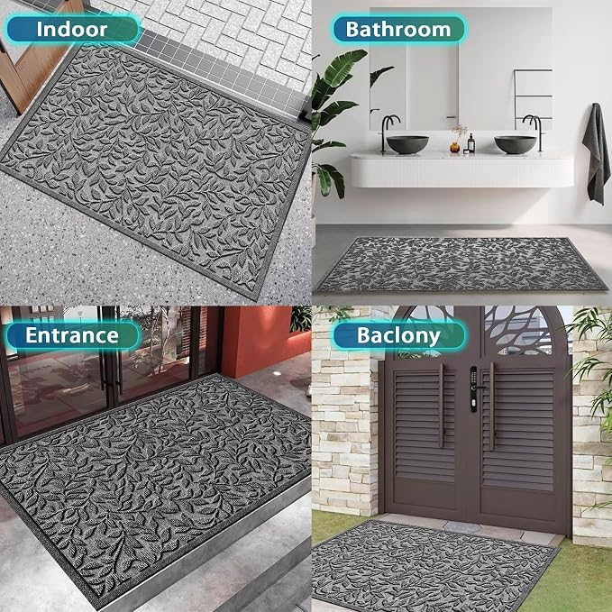 Bulijojo Sturdy Front Entrance Doormats, Durable Heavy Duty Welcome Mat - Image 6
