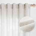 MYSKY HOME Boho Curtains 72 Inch Length, Linen Blend Drapes by MYSKYHOME