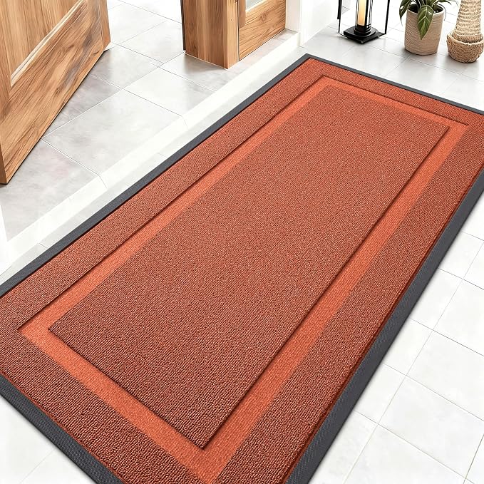 OLANLY Front Door Mat Indoor Outdoor Entrance, Waterproof All-Season, by OLANLY