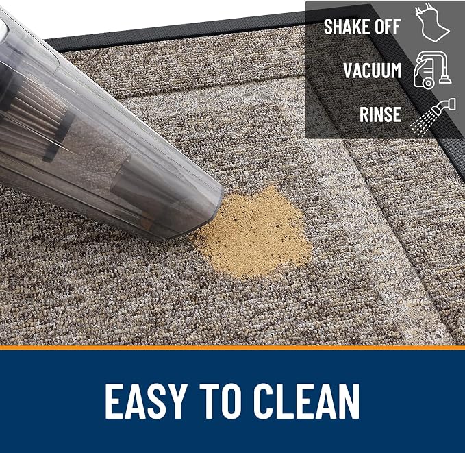 OLANLY Front Door Mat Outside 59x23, All-Season Heavy-Duty Rubber Doormat | - Image 5