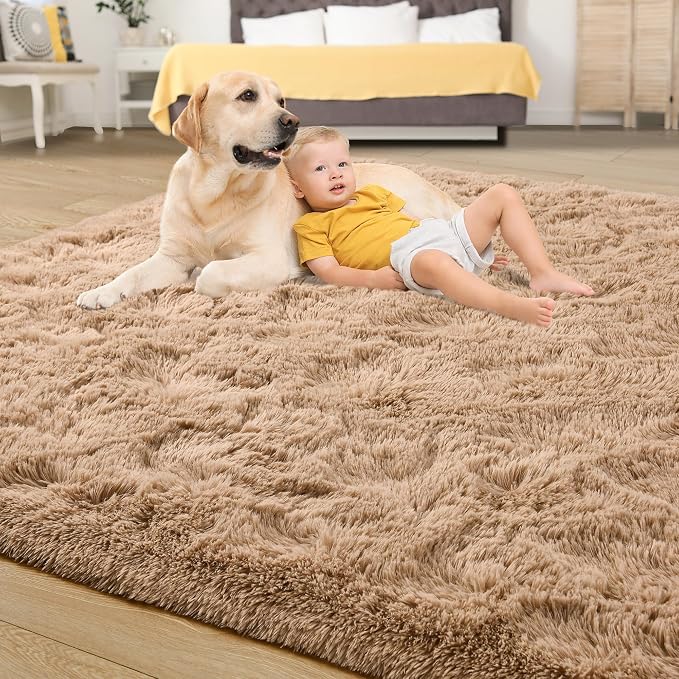 Tepook Super Soft Fluffy Rug for Bedroom, Modern Shaggy Fuzzy Kids Rugs for - Image 4