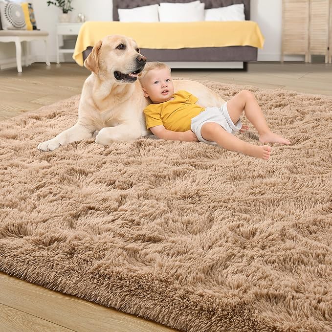 Tepook Area Rugs 9x12 for Living Room, Super Soft Fluffy Rugs for Bedroom - Image 4