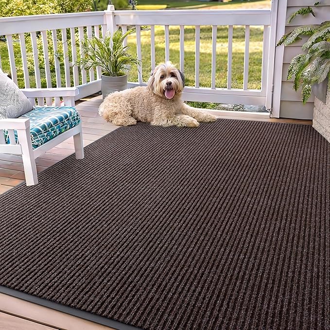 OLANLY Front Door Mat Indoor Outdoor Entrance, Waterproof Heavy Duty Doormat by OLANLY