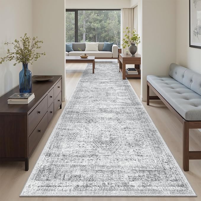 Runner Rug 3x10 Washable Non-Slip Hallway Runner Rugs - Image 2