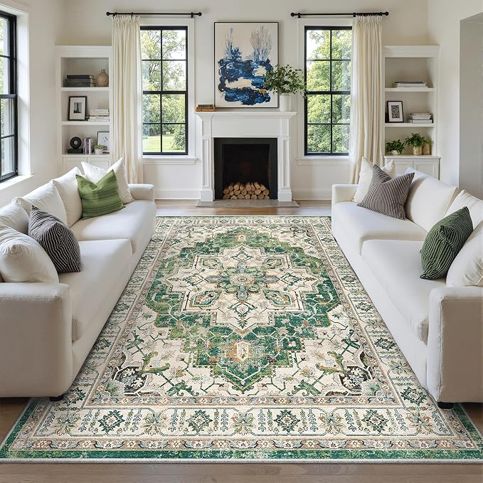 zesthome 8x10 Area Rugs, Stain Resistant Washable Rug, Ultra-Thin Rugs by Zesthome