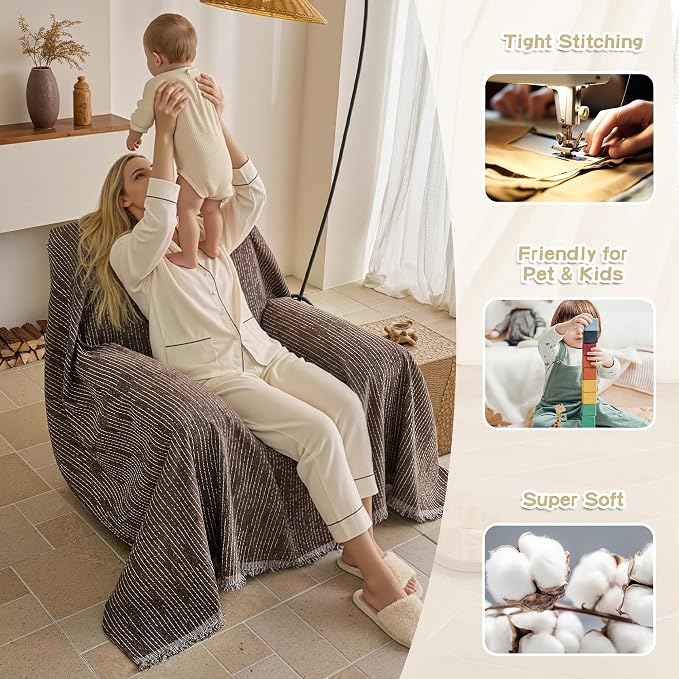 MYSKY HOME Oversized Armchair Couch Cover - Image 2