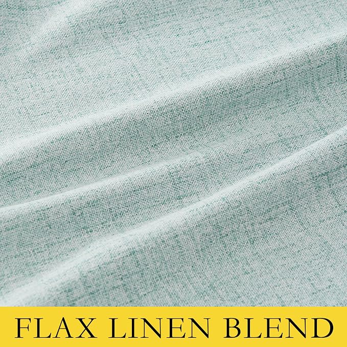NICETOWN 100% Absolutely Blackout Linen Curtains - Image 8
