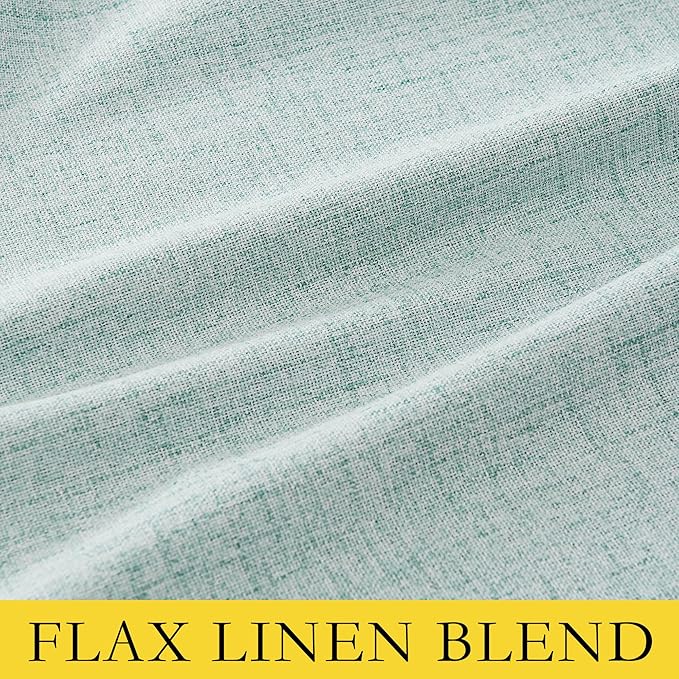 NICETOWN 100% Absolutely Blackout Linen Curtains - Image 8