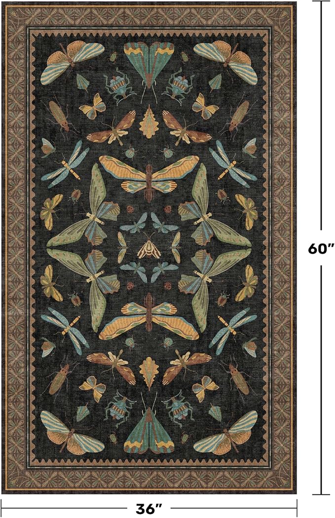 3x5 Entryway Rug Non Slip Washable - Image 2