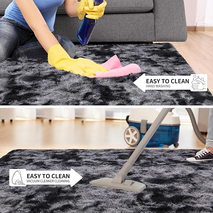 Tepook Soft Fluffy Rugs for Living Room, 5x7 Shaggy Area Rug for Bedroom - Image 6