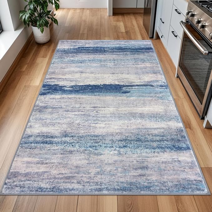 KOZYFLY 4x6 Area Rug Modern Abstract Washable Large Rugs - Image 3