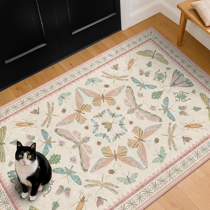 Flower Area Rug for Girls Bedroom - Image 8