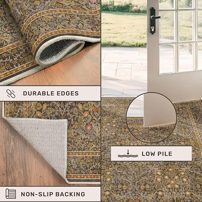 Washable Dining Room Rugs for Under Table - Image 5
