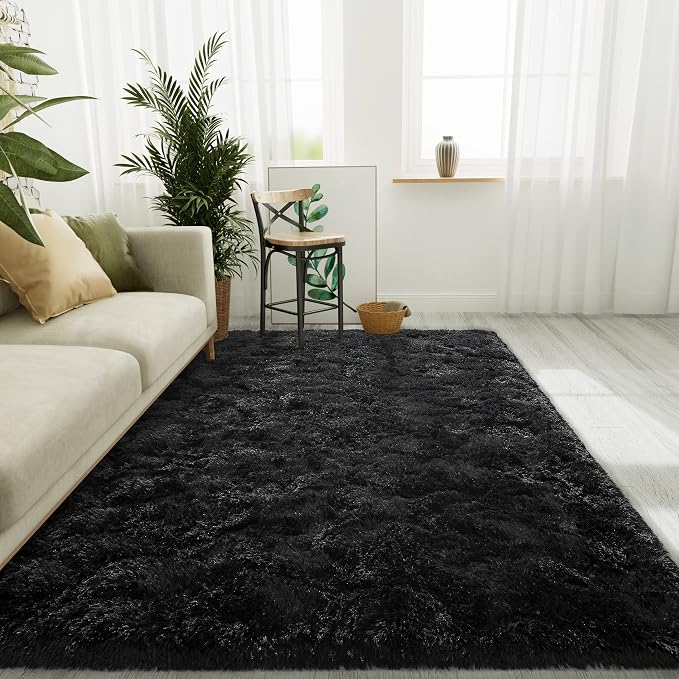 LOCHAS Ultra Soft Indoor Modern Area Rugs Fluffy Living Room Carpets by LOCHAS