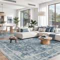 Madane 8x10 Area Rugs for Living Room, Machine Washable Vintage Rug by Madane
