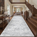 4x12 Runner Rug for Hallway, Low-Pile Wide Runner for Entryway, Long Washable by Restydon
