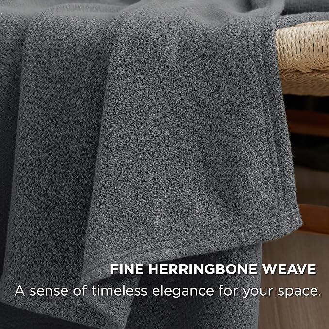 Bedsure GentleSoft 100% Cotton Blanket Twin XL Size - Image 3