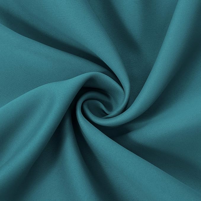LEMOMO Sea Teal Thermal Blackout Curtains/42 x 72 Inch/Set of 2 Panels Room - Image 5
