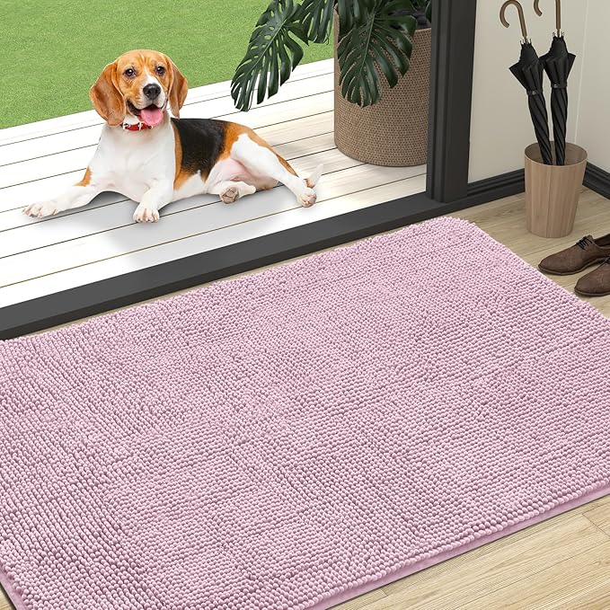 OLANLY Dog Door Mat for Muddy Paws 47x32, Absorbs Moisture and Dirt, Absorbent by OLANLY