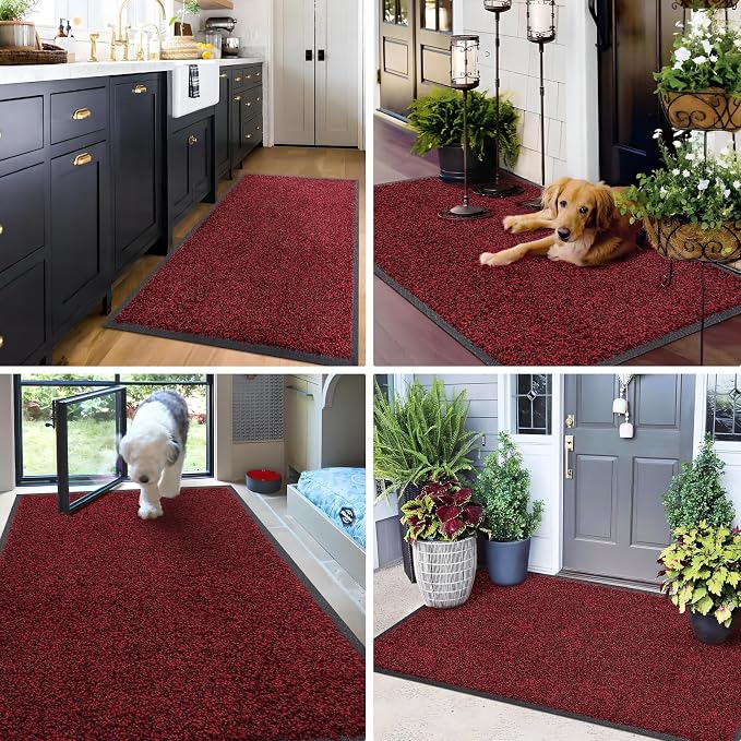 Mibao Front Door Mat, Dirt Trapper Welcome Mat - Image 7