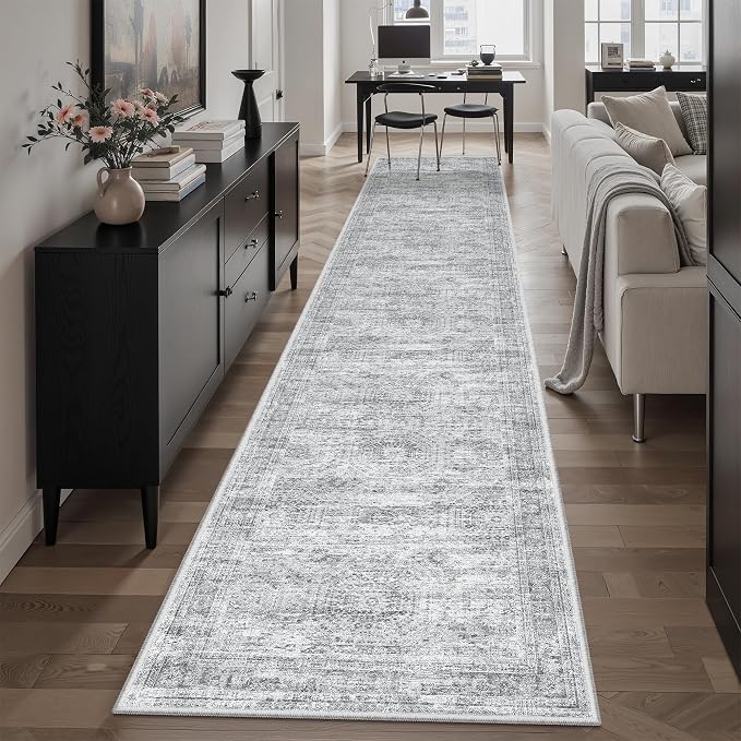 Runner Rug 2x10 Washable Non-Slip Hallway Runner Rugs - Image 4