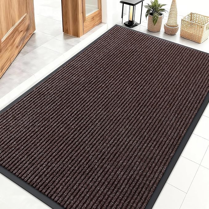 OLANLY Front Door Mat Indoor Outdoor Entrance, Waterproof Heavy Duty Doormat by OLANLY