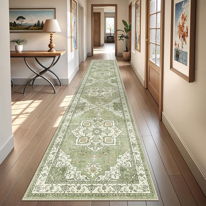 Runner Rug 2x10, Ultra-Thin Kitchen Rugs Non Slip Washable Rugs - Image 2