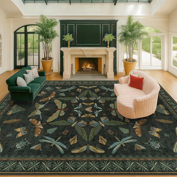 Hazo Haus Forest Green Rugs for Living Room - Image 6