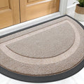 OLANLY Half Circle Front Door Mat Outside 29.5x17 All-Season Rubber Doormat | by OLANLY