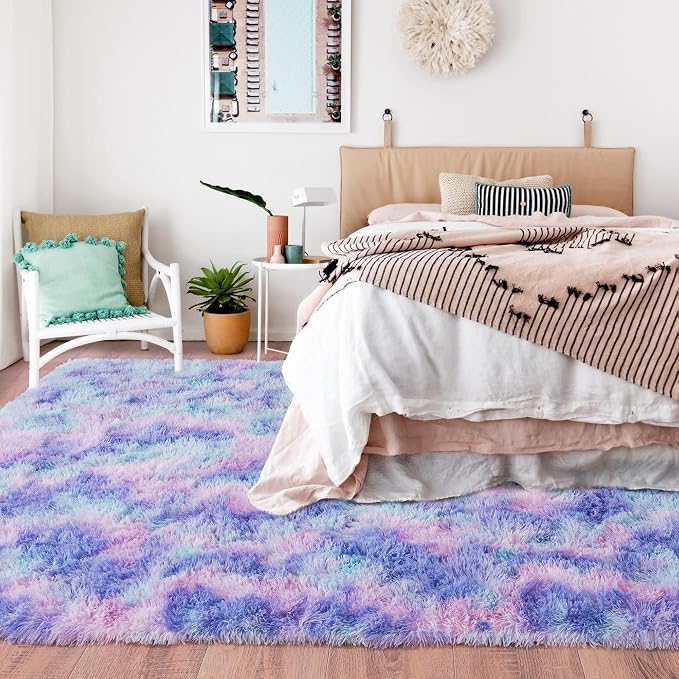 Rugs for Living Room 8x10, Soft Shaggy Modern Shag Area Rug for Bedroom - Image 3