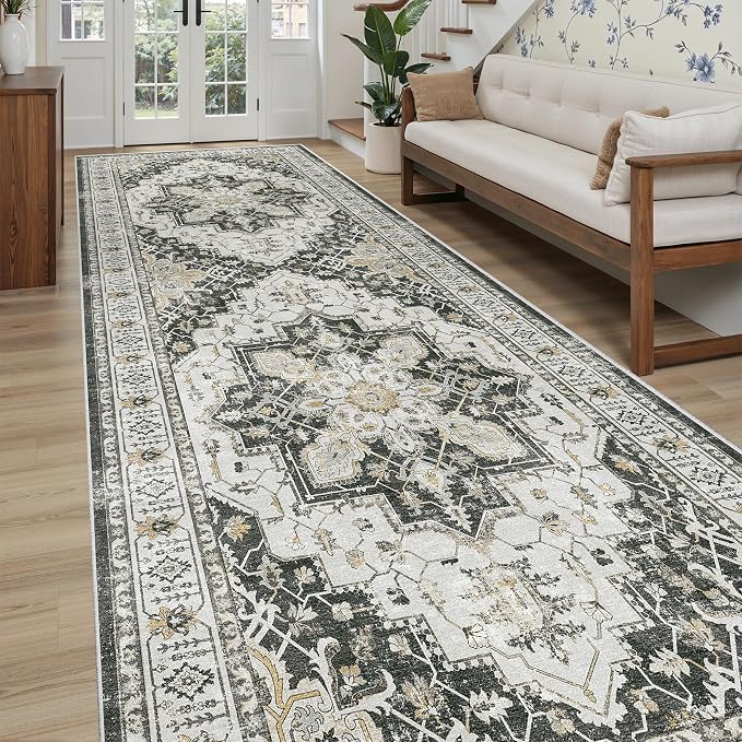 Madane 4x12 Wide Hallway Runners: Washable Runner Rug - Image 4