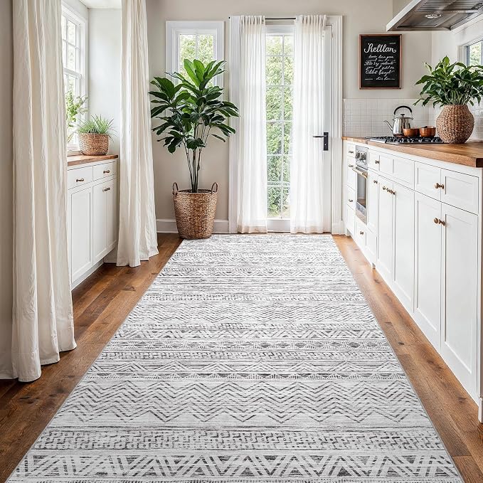 4x8 Washable Hallway Runner Rug：Moroccan Non-Slip Wide Runners - Image 8