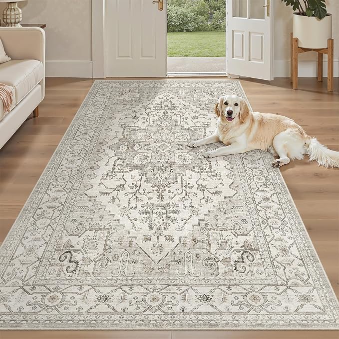 Madane Hallway Runner Rug 4x8 Wide: Washable Thin Runners - Image 2