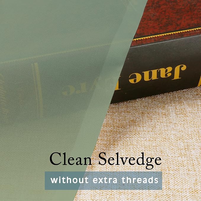 OWENIE Sheer Curtains Sage Green, Light Filtering - Image 5