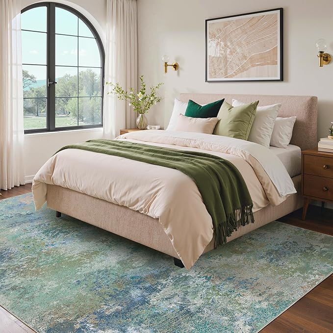 Area Rugs 9x12 for Living Room Bedroom, Modern Abstract Machine Washable Rug - Image 5