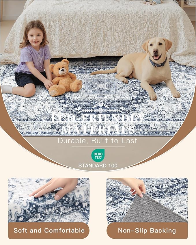 Madane Washable Runner Rug 2x6, Ultra-Thin Non-Slip Non-Shedding Hallway Runner - Image 6