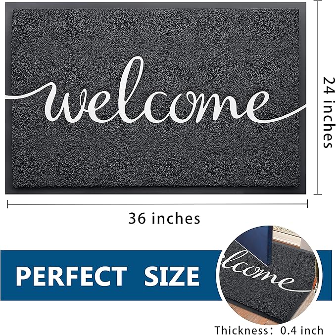 EARTHALL Funny Welcome Mats Outdoor, Front Door Mat - Image 2