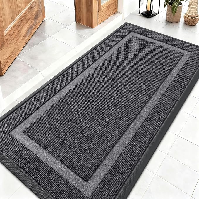 OLANLY Front Door Mat Indoor Outdoor Entrance, Waterproof All-Season, by OLANLY