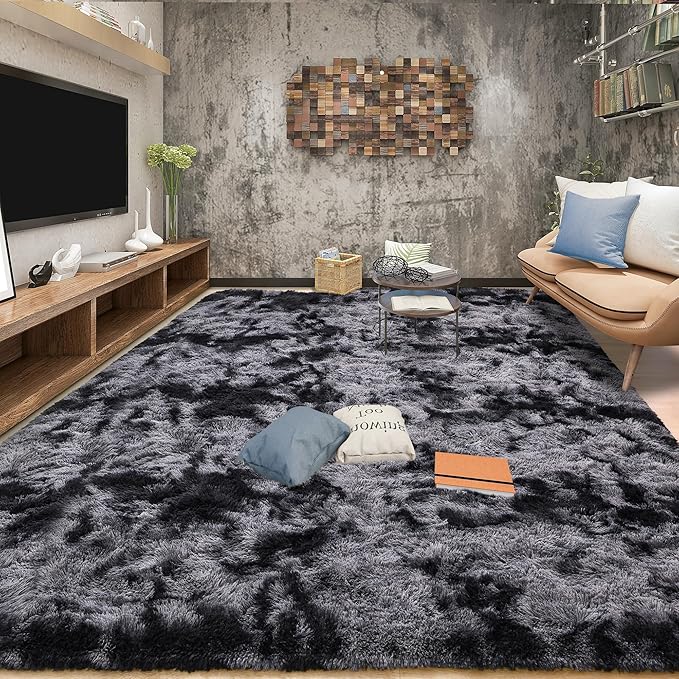 Tepook Fluffy Large Rugs for Living Room, 8x10 Area Rugs for Bedroom, Modern by Tepook