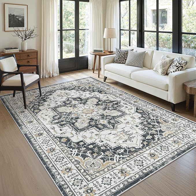 zesthome Washable Rug 6x9 Area Rugs, Stain Resistant Rugs - Image 4