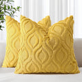 decorUhome Summer Throw Pillow Covers 26x26 Inch Set of 2, Soft Plush Faux Wool by decorUhome