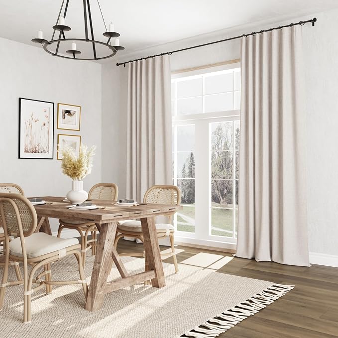 Guken 100% Blackout Curtains 84 Inch Length 2 Panels Set - Image 8
