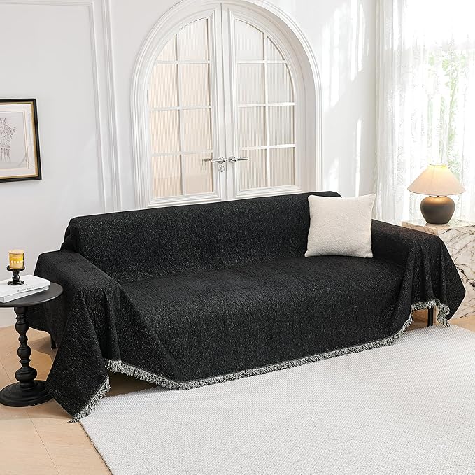 MYSKY HOME Oversized Couch Cover Sofa Covers Couch Covers by MYSKYHOME