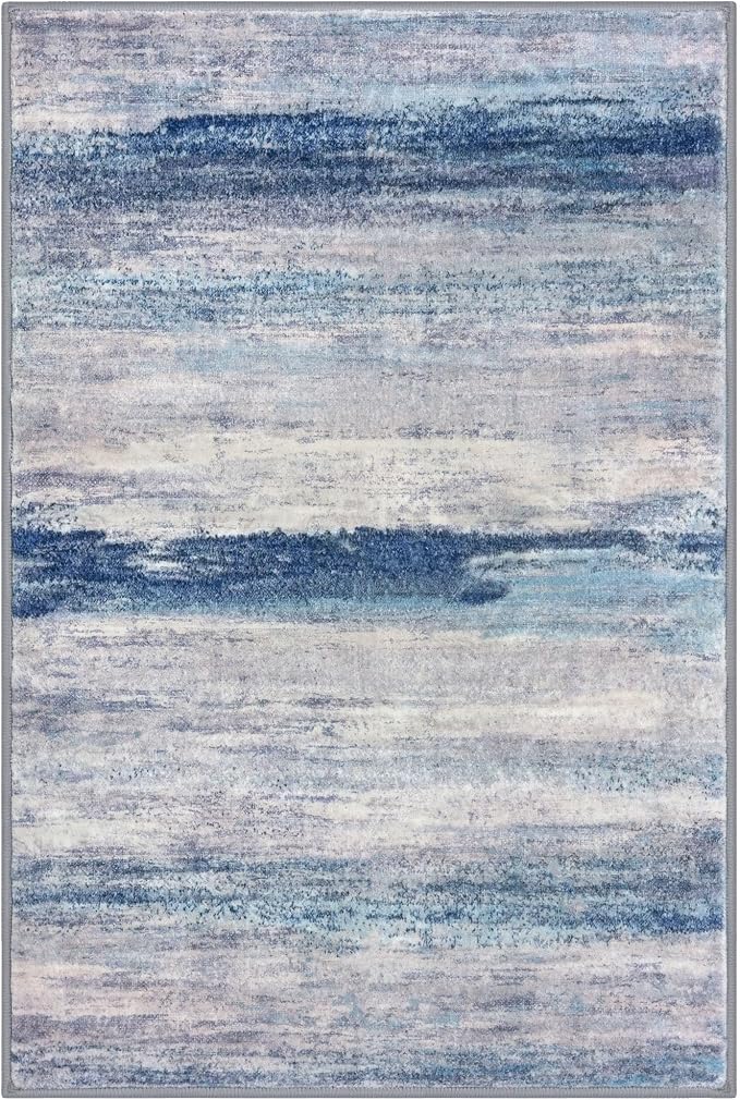 KOZYFLY 4x6 Area Rug Modern Abstract Washable Large Rugs - Image 8