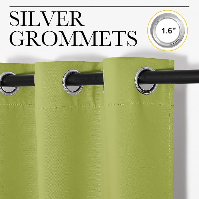 NICETOWN Thermal Insulated Solid Grommet Top Blackout Holiday Decorative - Image 3