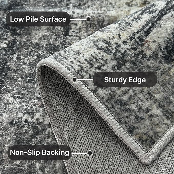 BEIMO Area Rugs 6x9 for Living Room Bedroom, Modern Abstract Machine Washable - Image 8