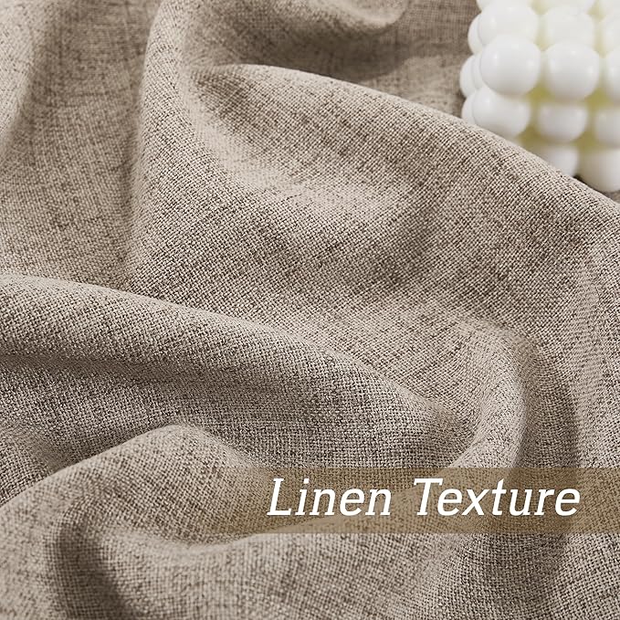 RYB HOME Linen Sheer Curtains and Drapes - Image 4