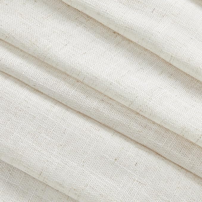 MYSKY HOME Boho Curtains 72 Inch Length, Linen Blend Drapes - Image 6