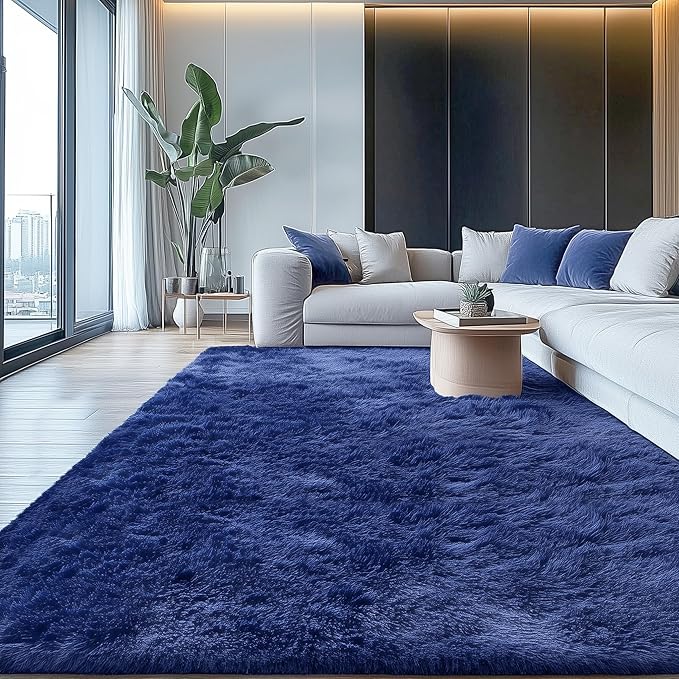 OLANLY 5x5 Area Rugs for Living Room Bedroom, Machine Washable Soft Fluffy - Image 3